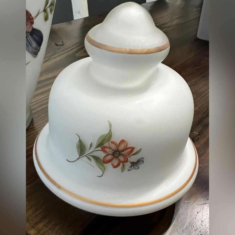 Vintage Norlean Hand Painted Frosted Ginger Jar - Picture 4 of 7